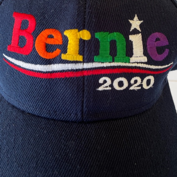 Rainbow Bernie Sanders 2020 Campaign Embroidered Baseball Hat - One Size (OS) - Picture 8 of 8